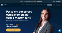 Desktop Screenshot of masterjuris.com.br